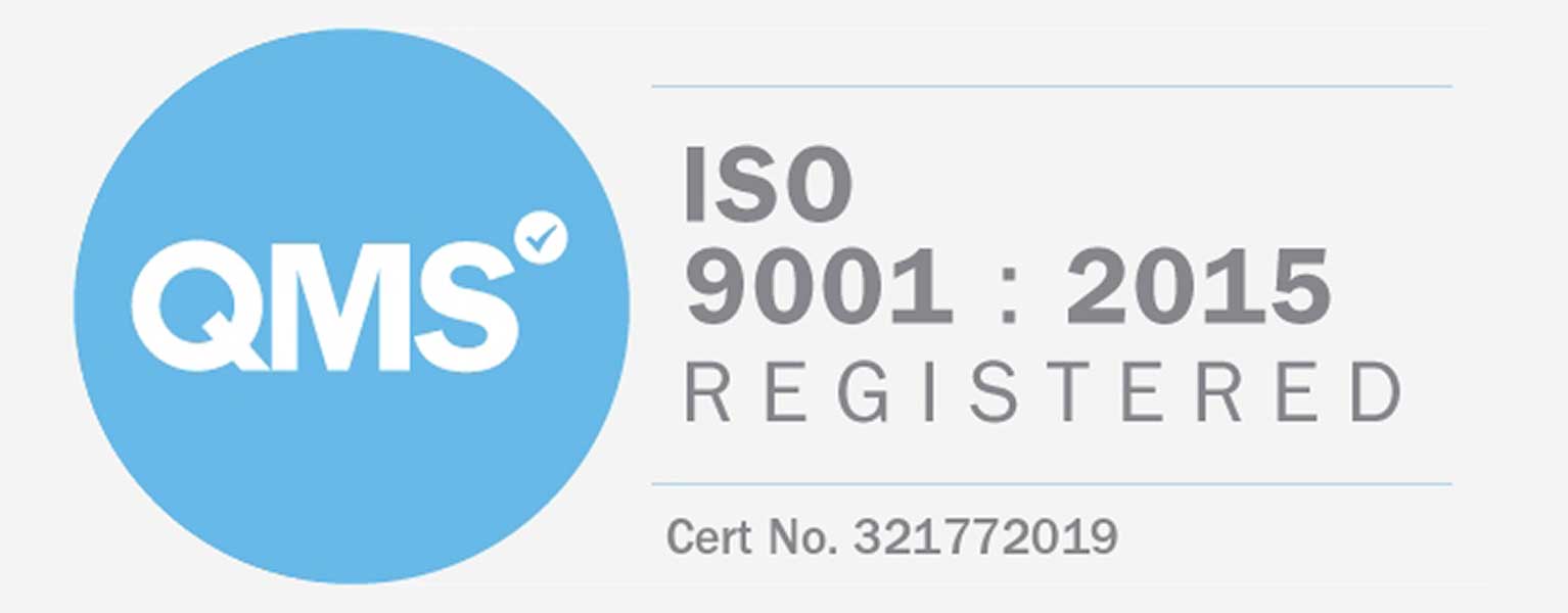 We’re ISO 9001 certified!